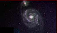 Wirlpoolgalaxie im Sternbild Gro�er Wagen, Dreifarbkomposit RGB, am 12. Mai 2001, 02:44 Uhr